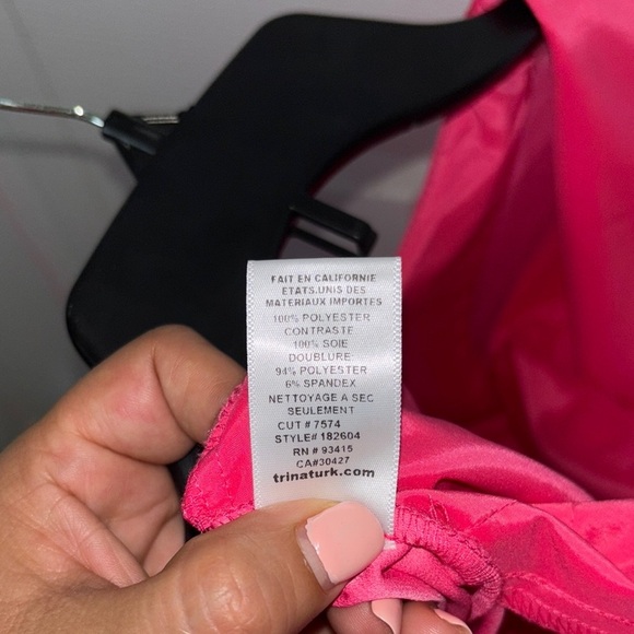 Trina Turk Vibrant Pink High Low Dress - Picture 4 of 11